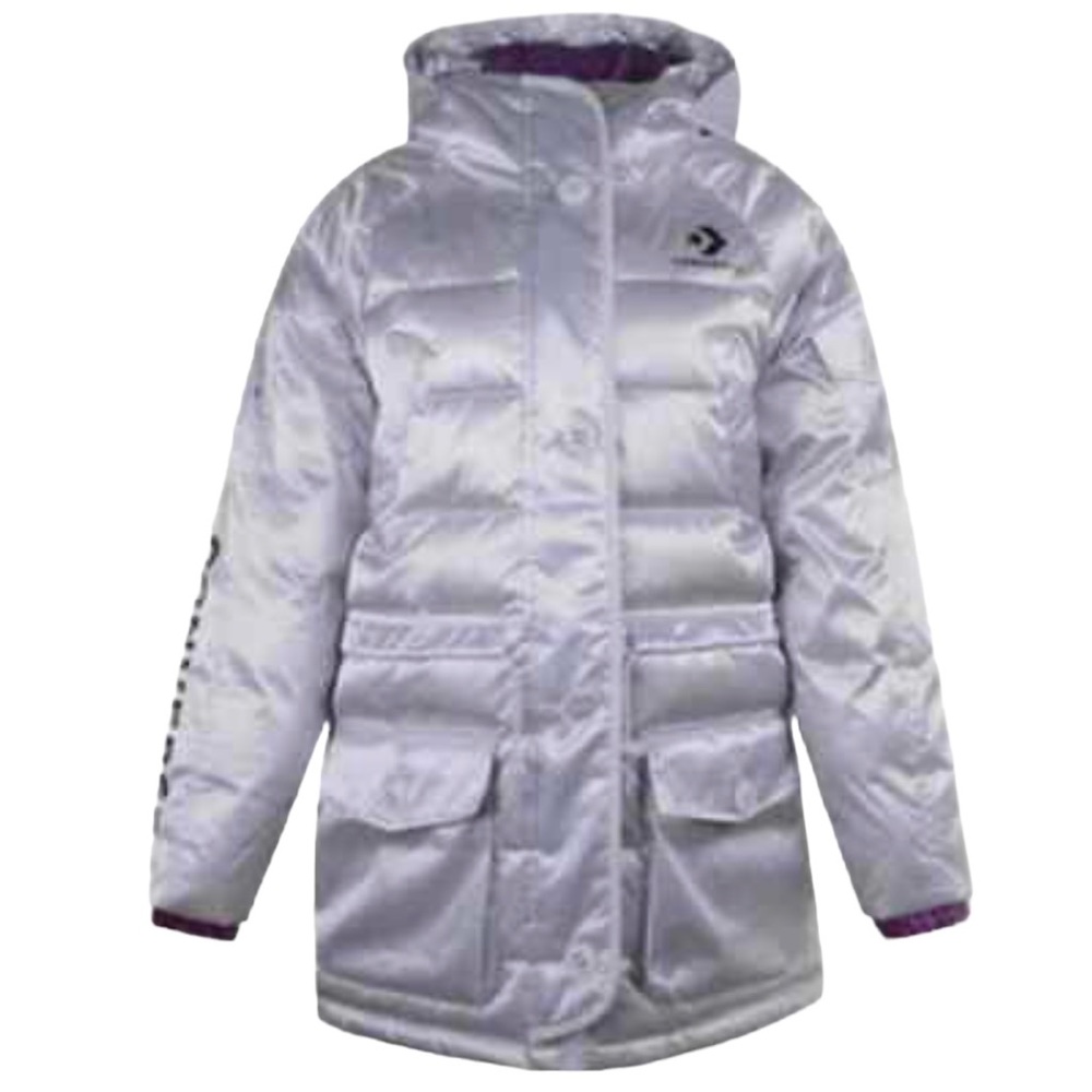 💖MEGA SALE💖 Iridescent Sideline Down Jacket Silver  S XS 10006987-A01